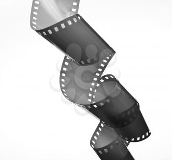 Royalty Free Photo of a Spiral 35 mm Filmstrip