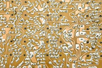 Royalty Free Photo of an Electronic Circuit Plate Background