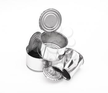 Royalty Free Photo of Empty Tin Cans