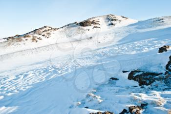 Royalty Free Photo of a Snowy Mountain