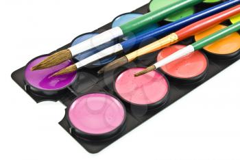 Royalty Free Photo of a Watercolor Paint Set