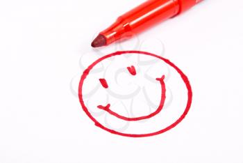 Royalty Free Photo of a Smiley Face Drawn