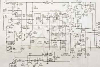 Royalty Free Photo of an Electronics Schematic