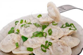 Royalty Free Photo of Dumplings on a Plate