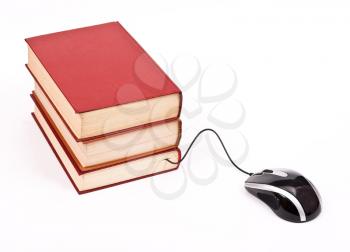 Mouse with books 