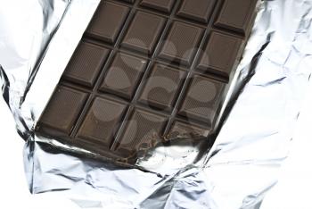 Royalty Free Photo of Chocolate Wrapped in Foil