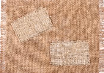 Royalty Free Photo of Sackcloth Tags
