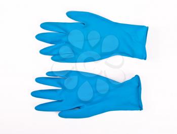 Royalty Free Photo of a Pair of Rubber Gloves