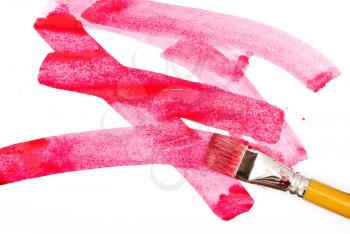 Royalty Free Photo of Red Watercolor