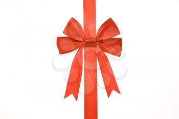 Royalty Free Photo of Red Ribbons and Bow