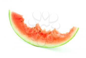 Royalty Free Photo of a Bitten Watermelon