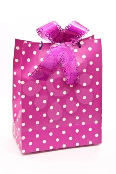 Pink bag with bow 