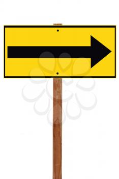 Yellow street sign 