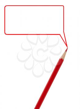 Red pencil writing