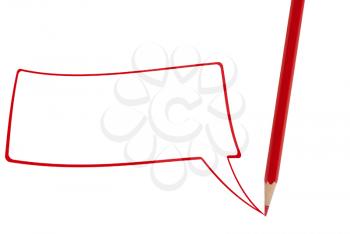 Red pencil writing 