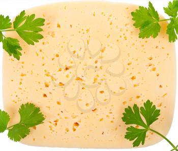 Cheese with parsley 
