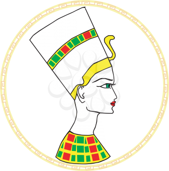 Royalty Free Clipart Image of a Drawing of an Egyptian Person