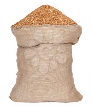 Bag with wheat grain 