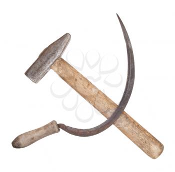 The sickle and the hammer communist symbol