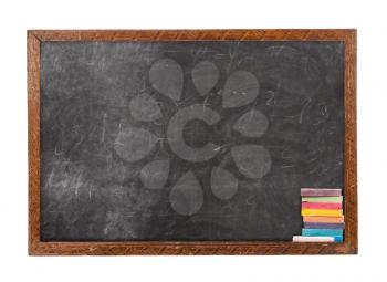 Blackboard and chalk
