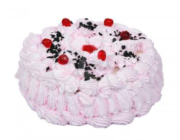 Pink cream cake