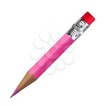 Pink pencil. Macro
