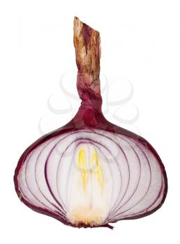 Sliced ​​red onion