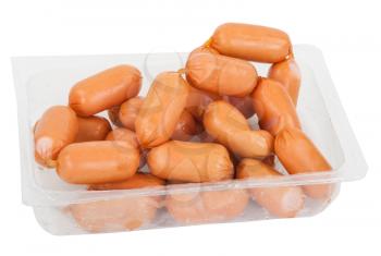Sausages in packaging