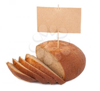 Bread with price tag
