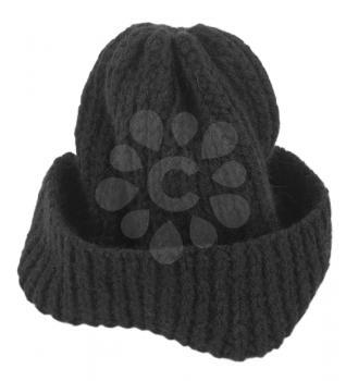 Black knitted hat