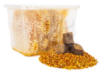 Honey comb and pollen with propolis