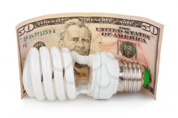 Bulb and money