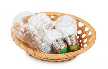 Light bulbs in the basket