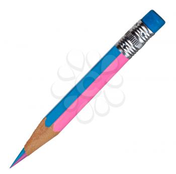 Blue and pink pencil