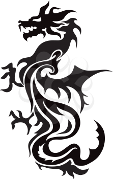 Dragon china zodiac symbols, tattoo