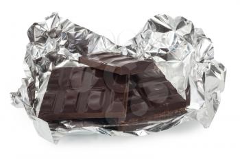 Chocolate bar in foil