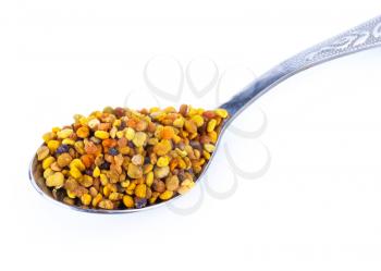 bee pollen and spoon