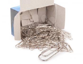 Metal staples with box