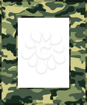 camouflage photo frame