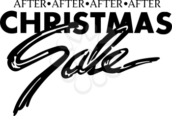 Royalty Free Clipart Image of a Christmas Sale Banner