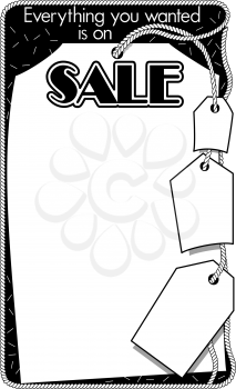 Royalty Free Clipart Image of a Sale Promo