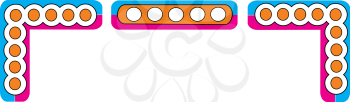 Royalty Free Clipart Image of a Spotted Header