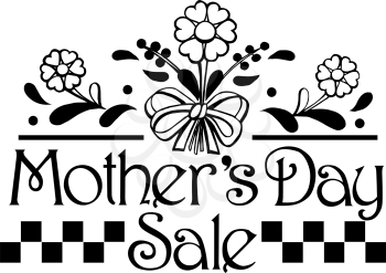 Royalty Free Clipart Image of a Mother's Day Promo