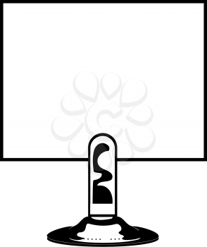 Royalty Free Clipart Image of a Card and Stand