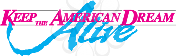 Royalty Free Clipart Image of an American Promo Banner