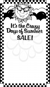 Royalty Free Clipart Image of a Summer Sale