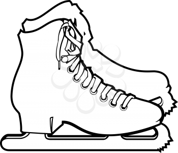 Royalty Free Clipart Image of Ice Skates