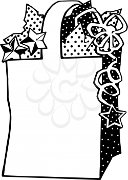 Royalty Free Clipart Image of a Gift Bag