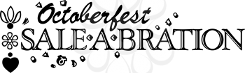 Royalty Free Clipart Image of an Oktoberfest Sale-a-Bration