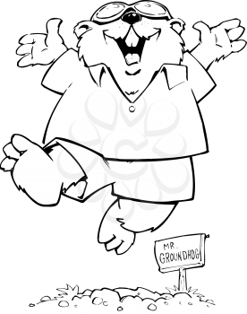 Groundhogs Clipart